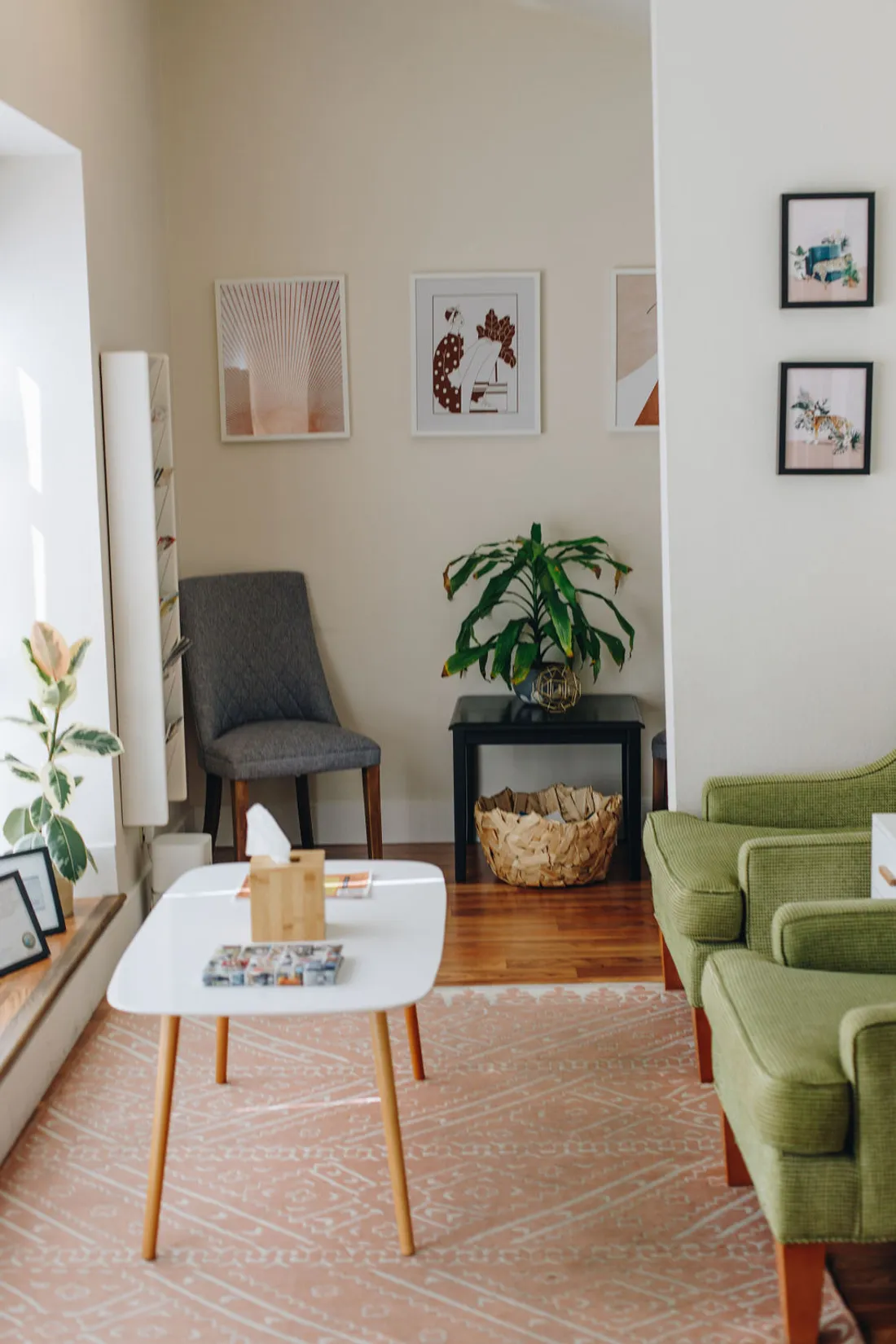 The waiting room at Coastal Therapy Group's Carlsbad office