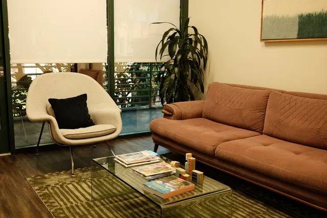 Waiting room at Coastal Therapy Group in Encinitas, California